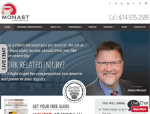 Tablet Screenshot of monastlaw.com